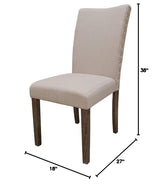 Contemporary Wood Dining Chairs - side view
