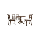 5 Pcs Cottage Dining Set Brown