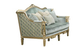 London Turquoise Sofa & Loveseat Set — product view 3
