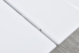 Alaskan Extendable High Gloss Wood Dining Table in White/Gray - room setting