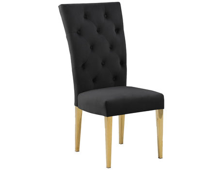 Lexington 7-Piece Rectangle Dining Set with 6 Velvet Upholstered Chairs, Modern Contemporary… - side view