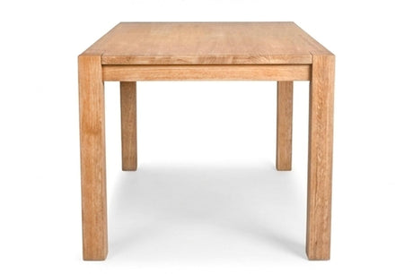 Janet 60" Transitional Rectangular Wood Dining Table with 4 Straight Legs, Large Solid Farmhouse… - angle view