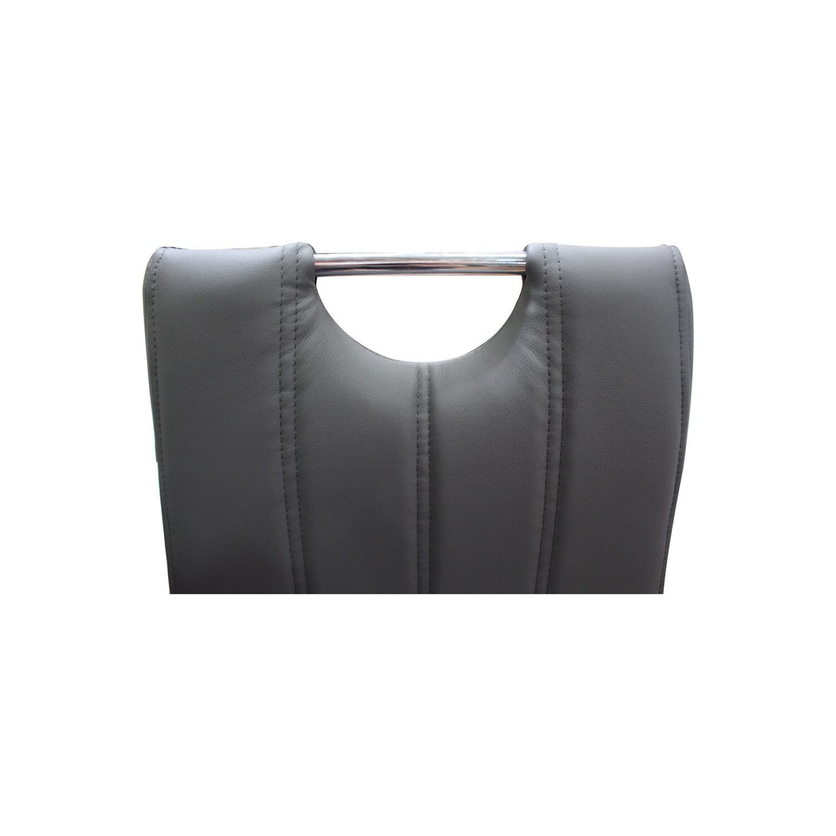 Barbara Modern Dining Chair with Faux Leather Fabric - detail view