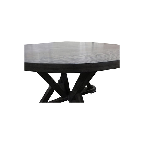 5 Piece Dining Table Set Gray - detail view