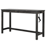Cooper 60" Bar Height Pub Table in Black Charcoal