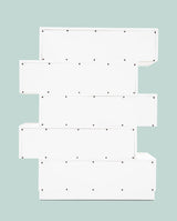 Spain 44" Modern 5-Drawer Bedroom Chest, Built-in Side Pulls in White/Silver - detail view
