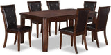 Pam Dark Wood 7-Piece Dining Set — product view 5