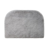 Vander Boneless Barrel Accent Chair in Fog Gray Faux Fur – view 5