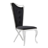 Chihiro Contemporary Velvet Button Tufted Dining Chair