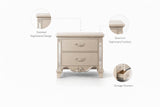 Sonia Champagne Wood Nightstand — product view 3