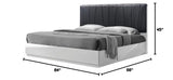 Ireland Platform Modern Bed, Queen - side view