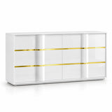 Florence White & Gold Bedroom Set — Queen & King — product view 4