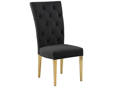 Lexington Modern Velvet Upholstered Dining Side Chairs - detail view
