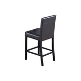 Melissa Faux Leather Counter High Chair in Espresso/Black - detail view