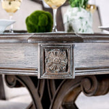 Arcadia Rustic Dining Collection with Intricate Wood Inlay – view 10