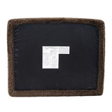 Vander Boneless Barrel Accent Chair in Cub Brown Faux Fur – view 8