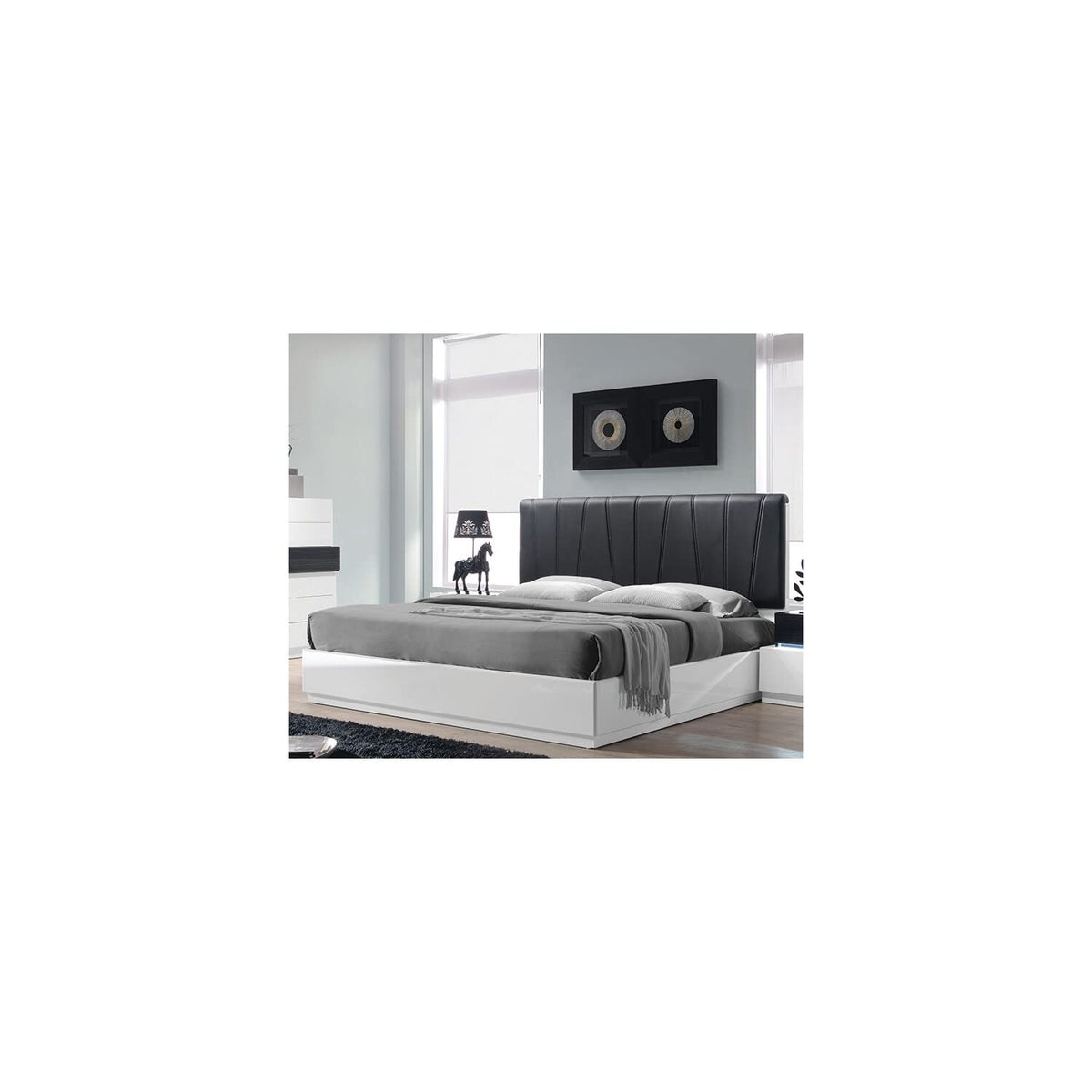 Ireland Platform Modern Bed, Queen - detail view