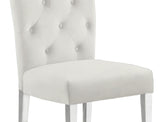 Lexington Modern Velvet Upholstered Dining Side Chairs - room setting