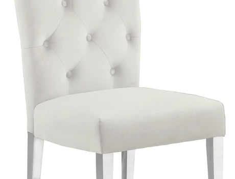 Lexington Modern Velvet Upholstered Dining Side Chairs - room setting