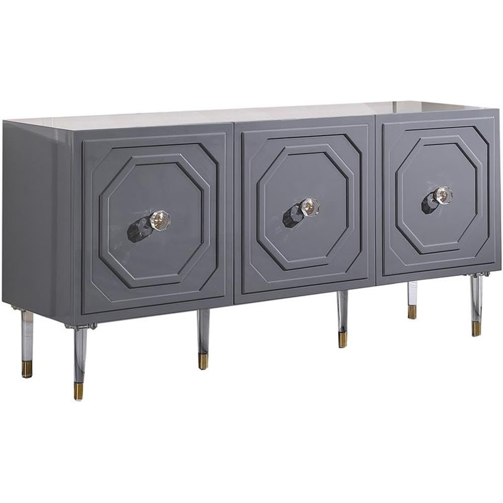 Tahlia High Gloss Sideboard in White