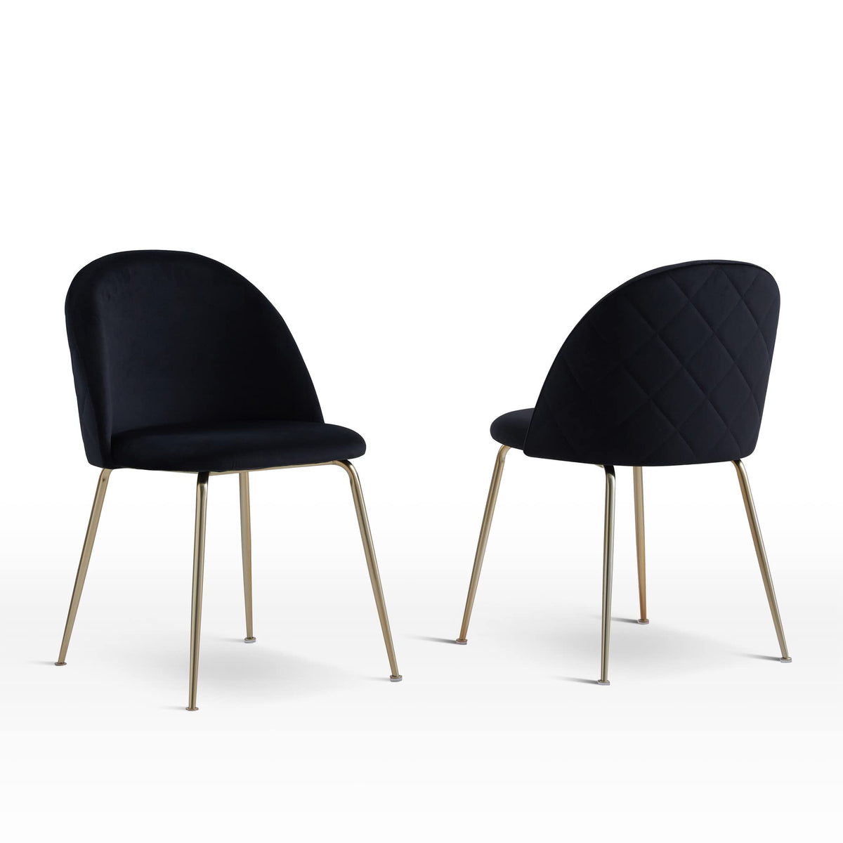 Tanisha Contemporary Dining Chair with Gold Legs