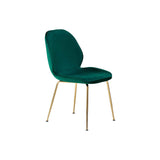 Tara Velvet Dining Chairs with Gold Plated Legs