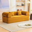 Perri 79" Boneless Modular Sofa with Deep Seating & Round Track Arms - Ginger Corduroy