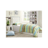 Hope Tufted Vinyl Upholstered Headboard, Queen/Full in White - angle view