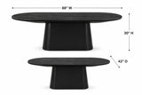Terra oval dining table detail