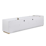 Taylor 87" High Gloss Lacquer TV Stand - angle view