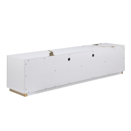 Taylor 87" High Gloss Lacquer TV Stand - angle view