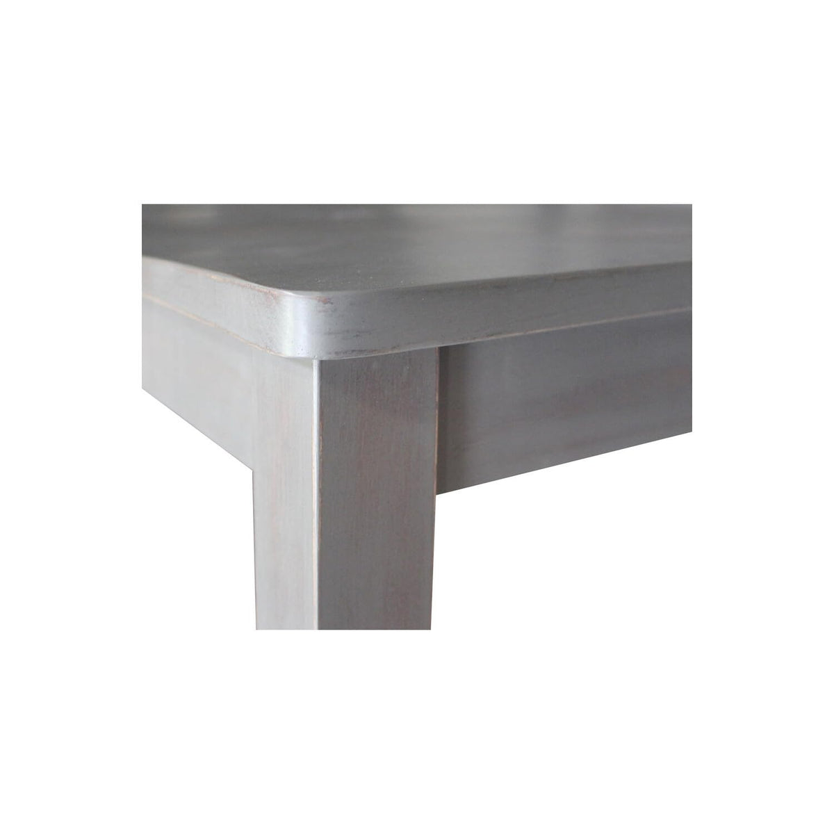 Rustic Rectangular Dining Table Rustic Grey - detail view