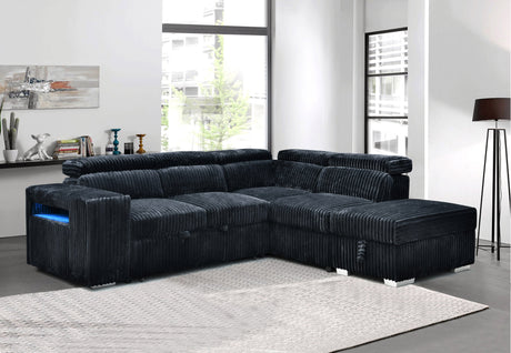 The FOAK three-seater sofa in a fully reclined position.