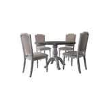 5 Pcs Cottage Dining Set in Weather Grey/White