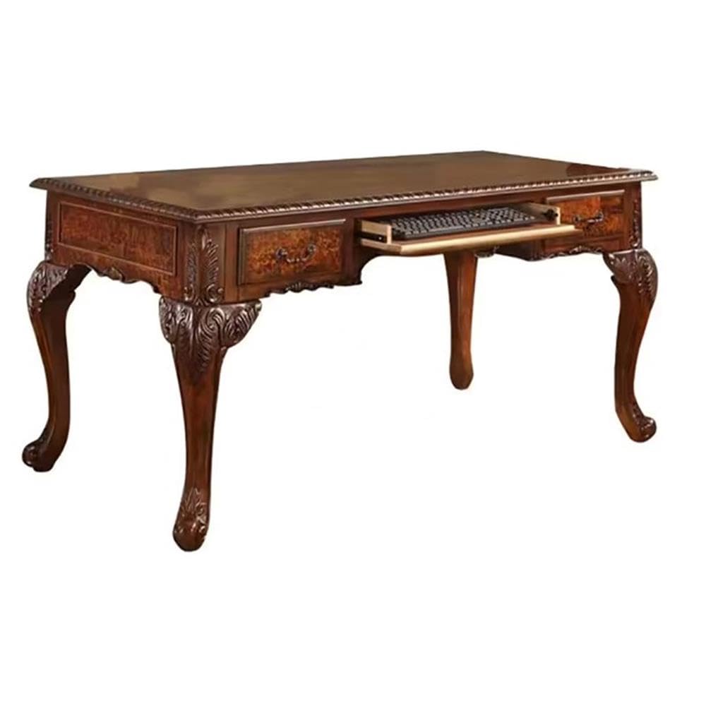 Chester 60" Rectangular Traditional Wood Executive Office Desk - detail view