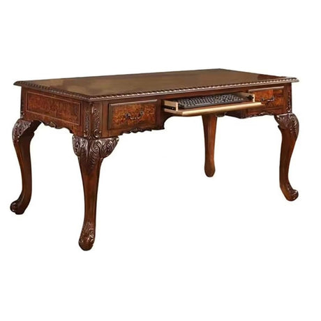 Chester 60" Rectangular Traditional Wood Executive Office Desk - detail view