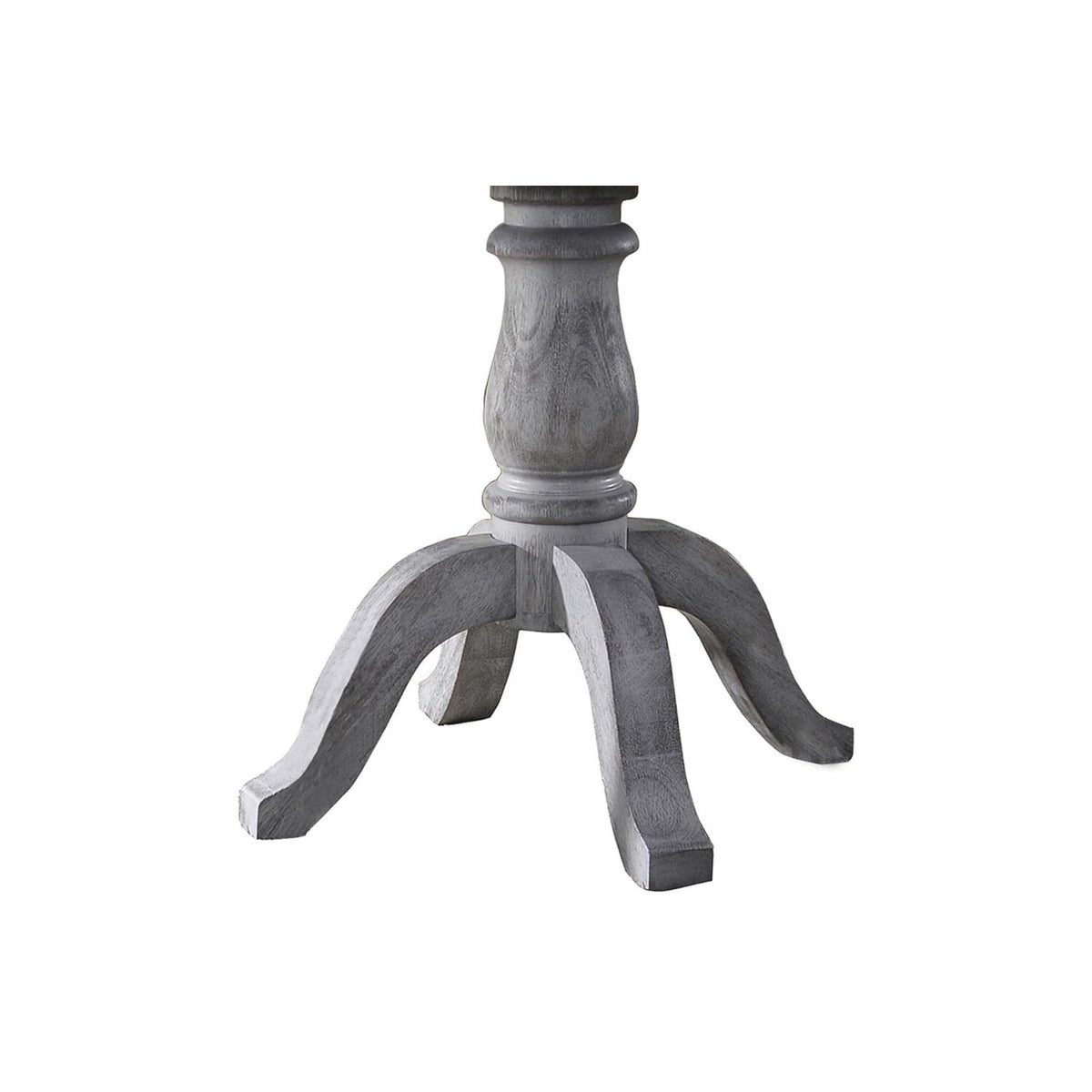 5 Pcs Cottage Dining Set in Weather Grey/White - detail view