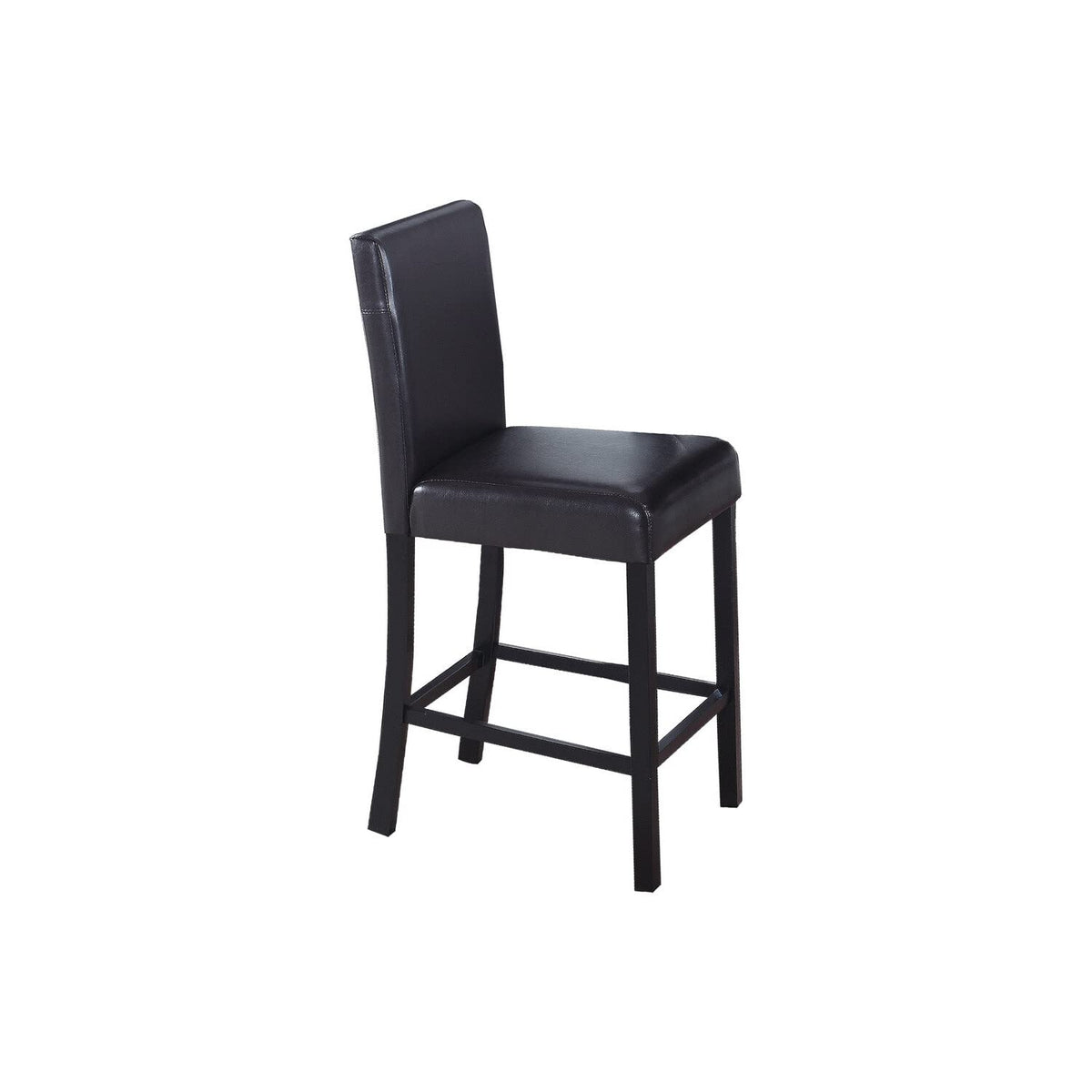 Melissa Faux Leather Counter High Chair in Espresso/Black