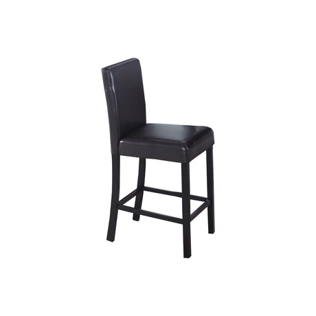 Melissa Faux Leather Counter High Chair in Espresso/Black