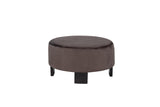 Tvano 37" Round Coffee Table with Stool, 2-Piece - room setting