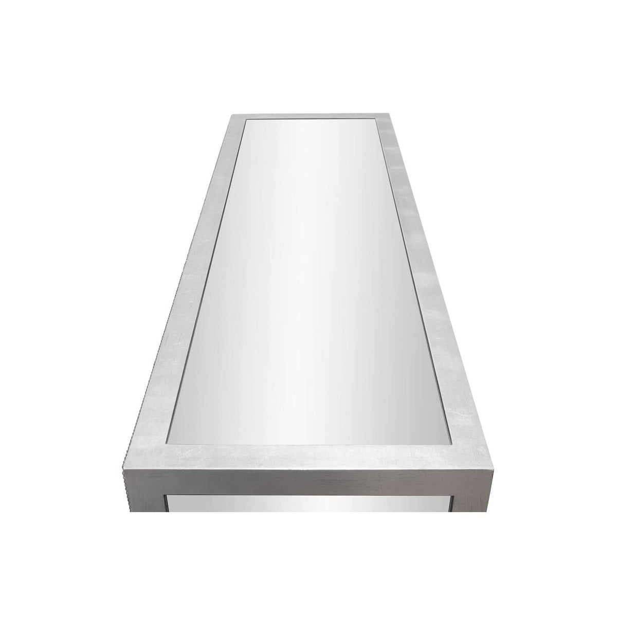 Jameson Mirrored Console Table, Console Table with Silver/Mirrored Inlays - detail view