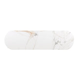 Trandell 65" Wide Modern Glam Faux Marble Top 6-Drawer Dresser - close-up