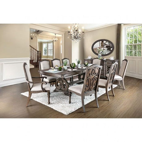 Arcadia Rustic Dining Collection with Intricate Wood Inlay – view 6