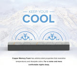 12" Copper Gel Memory Foam Mattress & Electric Adjustable Base Set – image 8