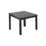 Helena 6 Pcs DIning Set with Bench in Antique Grey - angle view