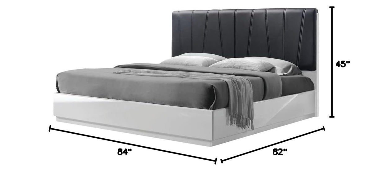 Ireland Platform Modern Bed, Eastern King - side view