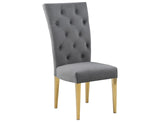 Lexington Modern Velvet Upholstered Dining Side Chairs - detail view