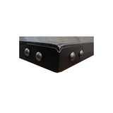 Rectangular 7 Pcs Dining Set in Black - detail view