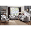 Saira Button-Tufted Loveseat & Accent Chair