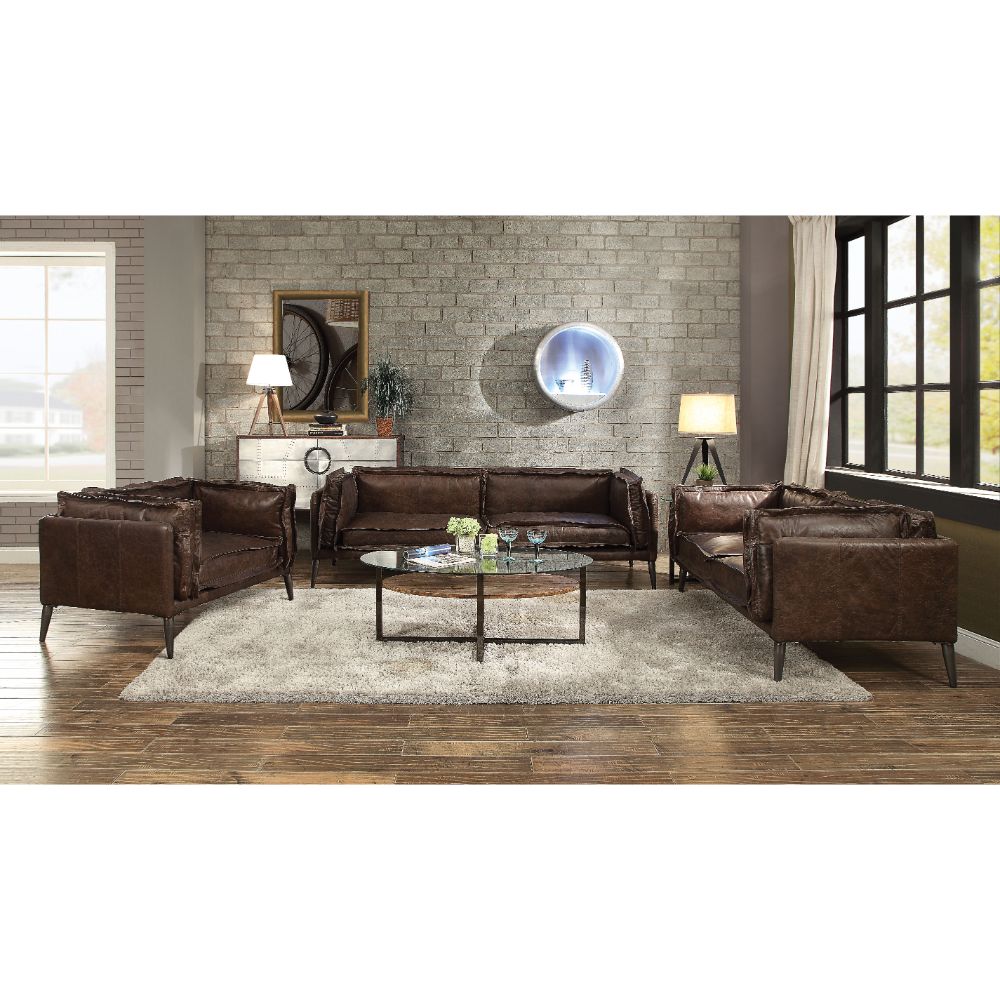 Porchester Top Grain Leather Living Room Collection